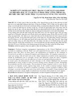 Nghiên cứu đánh giá thực trạng và đề xuất giải pháp xã hội hóa đầu tư và quản lý khai thác công trình ao, hồ nhỏ thu trữ nước phục vụ sản xuất vùng Tây Nguyên