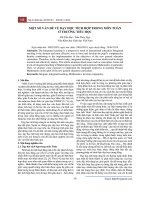 Một số vấn đề về dạy học tích hợp trong môn Toán ở trường tiểu học