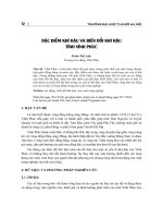 Đặc điểm khí hậu và biến đổi khí hậu tỉnh Vĩnh Phúc