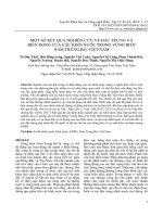 Một số kết quả nghiên cứu về đặc trưng và biến động của các khối nước trong vùng biển Nam Trung Bộ, Việt Nam