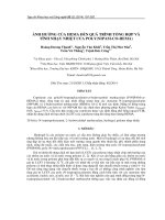 Ảnh hưởng của Hema đến quá trình tổng hợp và tính nhạy nhiệt của Poly (Nipam-co-hema)
