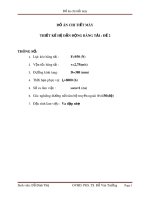 Đồ án chi tiết máy: Thiết kế hệ dẫn động băng tải - Đề 2