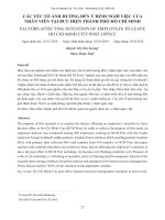 Các yếu tố ảnh hưởng đến ý định nghỉ việc của nhân viên tại bưu điện thành phố Hồ Chí Minh