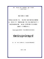 Tóm tắt Luận văn Thạc sĩ Ngân hàng: Nâng cao chất lượng thẩm định tài chính dự án đầu tư trong hoạt động cho vay tại ngân hàng thương mại côt phần Á Châu khu vực phía Bắc