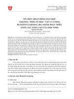 Tổ chức hoạt động dạy học chương “điện từ học” vật lý 9 theo Blended Learning (BL) nhằm phát triển năng lực sáng tạo của học sinh