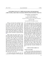 Giám định loài sán lá phổi Paragonimus Heterotremus Chen ET Hisa, 1964 ở Việt Nam bằng phương pháp sinh học phân tử