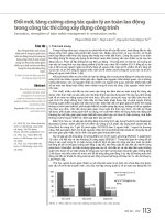 Đổi mới, tăng cường công tác quản lý an toàn lao động trong công tác thi công xây dựng công trình