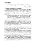 Bình lọc cát sinh học cung cấp nước sạch cho hộ gia đình ở nông thôn đồng bằng sông Cửu Long