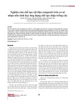 Nghiên cứu chế tạo vật liệu compozit trên cơ sở nhựa nền sinh học ứng dụng chế tạo chậu trồng cây
