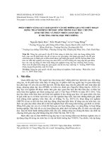 Phát triển năng lực giải quyết vấn đề thông qua tổ chức hoạt động trải nghiệm cho học sinh trong dạy học chương sinh trưởng và phát triển (sinh học 11) ở trường trung học phổ thông