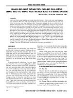 Đánh giá khả năng tiêu ngược của cống Long Tửu từ sông Ngũ Huyện Khê ra sông Đuống