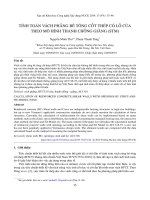 Tính toán vách phẳng bê tông cốt thép có lỗ cửa theo mô hình thanh chống giằng (STM)