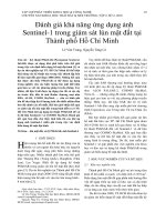 Đánh giá khả năng ứng dụng ảnh Sentinel-1 trong giám sát lún mặt đất tại Thành phố Hồ Chí Minh