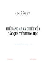 Bài giảng môn học Hóa đại cương: Chương 7 - Huỳnh Kỳ Phương Hạ
