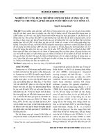 Nghiên cứu ứng dụng mô hình ANFIS dự báo lượng mưa vụ phục vụ cho việc lập kế hoạch tưới trên lưu vực sông Cả