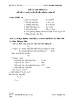 Đồ án chi tiết máy - Đề 43: Thiết kế hệ dẫn động cơ khí