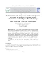 The calculation of the ettingshausen coefficient in quantum wells under the influence of confined phonons (for electron – confined optical phonon scattering)