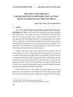 Một thuật toán hiệu quả cho bài toán tìm cặp điểm khác màu gần nhất trong tập điểm hai màu trên mặt phẳng