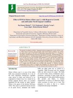 Effect of INM in onion (Allium cepa L.) with respect to growth and yield under north Gujarat condition