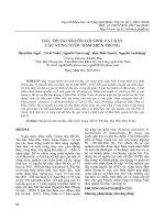 Đặc trưng nguồn lợi sinh vật đáy các vùng nước đầm miền Trung