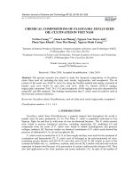 Chemical compositions of Passiflora edulis seed oil cultivated in Viet Nam