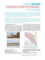 Vấn đề xói lở, bồi tụ và diễn biến lòng dẫn sông Tiền khu vực huyện Hồng Ngự và đề xuất các giải pháp ổn định