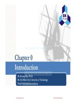Bài giảng Xử lý tín hiệu số: Chapter 0 - Hà Hoàng Kha