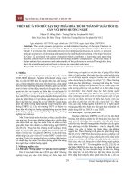 Thiết kế và tổ chức dạy học phân hóa chủ đề “hàm số” (giải tích 12) gắn với định hướng nghề