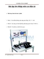 Bài tập lớn: Nhập môn cơ điện tử