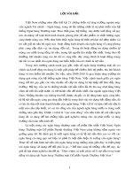 Báo cáo tốt nghiệp: Thực trạng và giải pháp xử lý nợ xấu trong hoạt động tín dụng tại Ngân hàng Thương mại Cổ phần Ngoại Thương Việt Nam