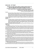 Nghiên cứu thiết kế hệ thống tự động làm sạch bầu lọc cho hệ thống bôi trơn động cơ diesel tàu thủy