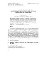 Dạy học khái niệm cảm ứng từ (Vật lí 11) theo hướng phát triển năng lực giải quyết vấn đề cho học sinh ở trường phổ thông