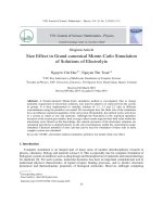 Size effect in Grand-canonical Monte-Carlo simulation of solutions of electrolyte