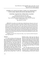 Nghiên cứu đánh giá định lượng các thành phần nước dâng trong bão bằng mô hình số trị