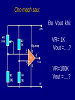 Bài thuyết trình: Lắp ráp mạch tự mở đèn khi trời tối