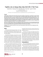 Nghiên cứu sử dụng thép chịu thời tiết ở Việt Nam