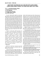 Giải pháp chuyển độ cao lên sàn xây dựng bằng công nghệ GNSS trong thi công nhà siêu cao tầng