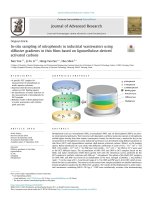 In-situ sampling of nitrophenols in industrial wastewaters using diffusive gradients in thin films based on lignocellulose-derived activated carbons