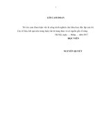 luận văn thạc sĩ kế toán thu, chi sự nghiệp tại các trường thuộc bộ tài chính 