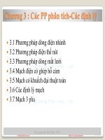 Bài giảng Giải tích mạch: Chương 3.1 - Đỗ Quốc Tuấn