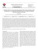 The effects of linear coarse-grained slope channel bodies on the orientations of fold developments: A case study from the Middle Eocene-Lower Oligocene Kırkgeçit Formation, Elazığ, eastern