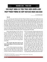 Các hoạt động ưu tiên thực hiện Chiến lược phát triển Thống kê Việt Nam giai đoạn 2016-2020