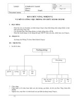 chức năng, nhiệm vụ phòng tổ chức hành chính
