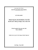 Nhận dạng hành động người bằng kỹ thuật học sâu 3d CNN