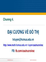 Bài giảng Toán học tổ hợp và cấu trúc rời rạc: Chương 4 - Lê Văn Luyện
