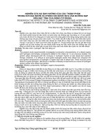 Nghiên cứu sự ảnh hưởng của các thành phần trong hơi dầu nhờn và hydro khi được đưa vào đường nạp đến đặc tính của động cơ diesel