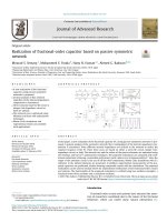 Realization of fractional-order capacitor based on passive symmetric network