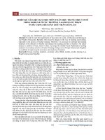 Thiết kế tài liệu dạy học môn Toán học trung học cơ sở theo module ở các trường cao đẳng sư phạm nước Cộng hòa Dân chủ Nhân dân Lào