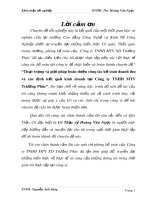 Khóa luận tốt nghiệp: Thực trạng và giải pháp hoàn thiện công tác kế toán doanh thu và xác định kết quả kinh doanh tại Công ty TNHH MTV Trường Phúc
