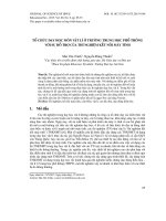 Tổ chức dạy học môn Vật lí ở trường trung học phổ thông với sự hỗ trợ của thí nghiệm kết nối máy tính